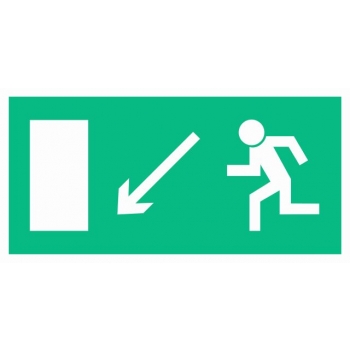 AC014 Wyjście ewakuacyjne w lewo w dół