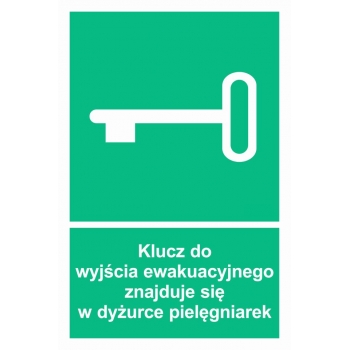 AC066 Klucz do wyjścia ewakuacyjnego znajduje się w dyżurce pielęgniarek