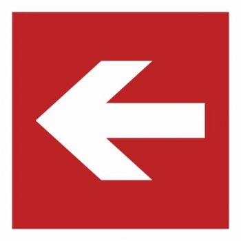 BA011 Kierunek do miejsca rozmieszczenia sprzętu pożarniczego lub urządzenia ostrzegającego