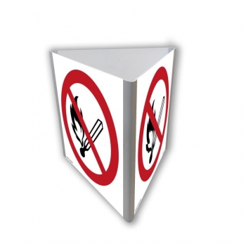 BA802 Zakaz używania otwartego ognia - palenie tytoniu zabronione (3D dościenny fotoluminescencyjny)