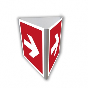 BA811 Kierunek do miejsca rozmieszczenia sprzętu pożarniczego lub urządzenia ostrzegającego (3D dościenny fotoluminescencyjny)