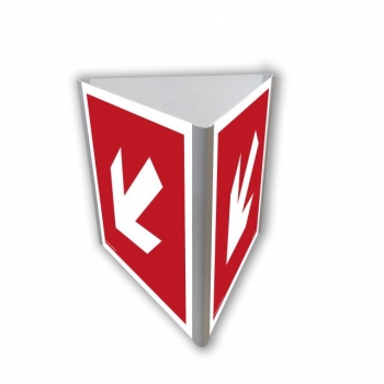 BA812 Kierunek do miejsca rozmieszczenia sprzętu pożarniczego lub urządzenia ostrzegającego (3D dościenny fotoluminescencyjny)