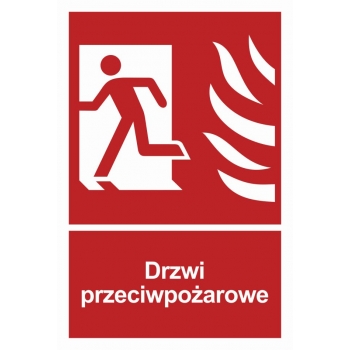 BC052 Drzwi przeciwpożarowe lewostronne