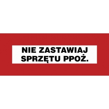 BC115 Nie zastawiaj sprzętu przeciwpożarowego