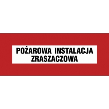 BC122 Pożarowa instalacja zraszaczowa