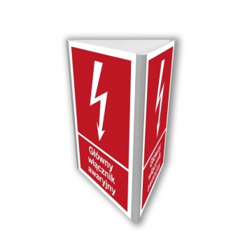 BC835 Główny włącznik awaryjny (3D dościenny fotoluminescencyjny)