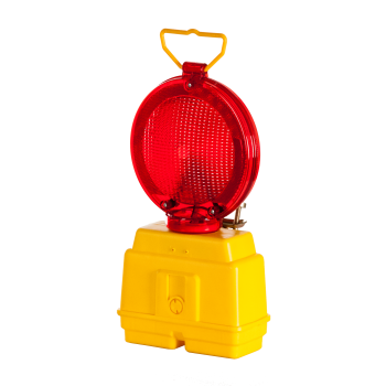 Lampa drogowa zmierzchowa czerwona U-35 dwubateryjna