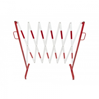 Barierka harmonijkowa składana metalowa nożycowa