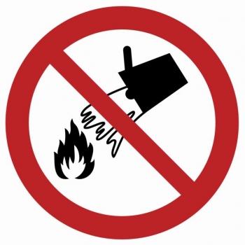 Znak Zakaz gaszenia wodą płyta sztywna PCV GA011