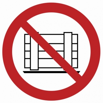 Znak Nie zastawiać płyta sztywna PCV GA023
