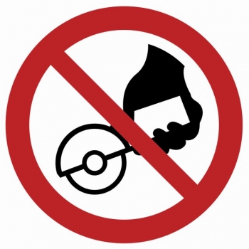 Znak Zakaz używania szlifierki ręcznej płyta sztywna PCV GA034