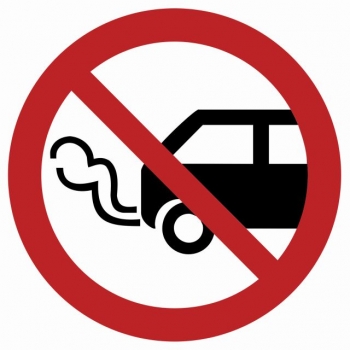 Znak Nie zostawiać włączonych silników spalinowych płyta sztywna PCV GB006