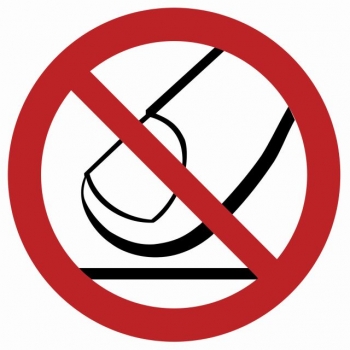 Znak Nie dotykać płyta sztywna PCV GB024