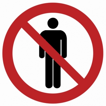 Znak Zakaz wstępu płyta sztywna PCV GB046