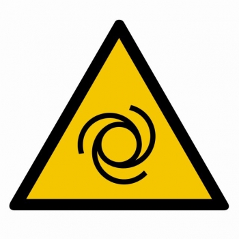 Znak Ostrzeżenie przed automatycznym uruchamianiem się folia samoprzylepna GD018