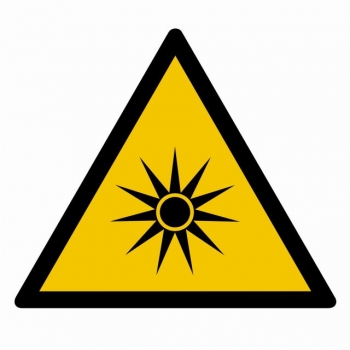 Znak Ostrzeżenie przed promieniowaniem optycznym płyta sztywna PCV GD027