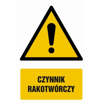 Znak Czynnik rakotwórczy folia samoprzylepna GF004