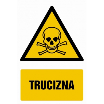 Znak Trucizna folia samoprzylepna GF006