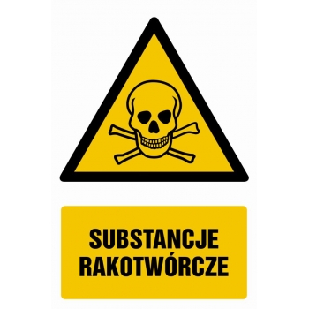 Znak Substancje rakotwórcze folia samoprzylepna GF007