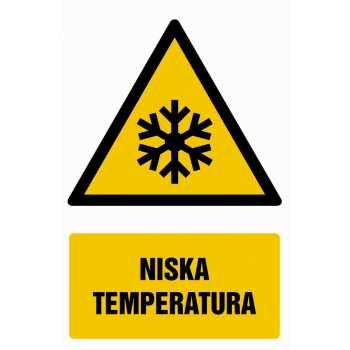 Znak Niska temperatura folia samoprzylepna GF024