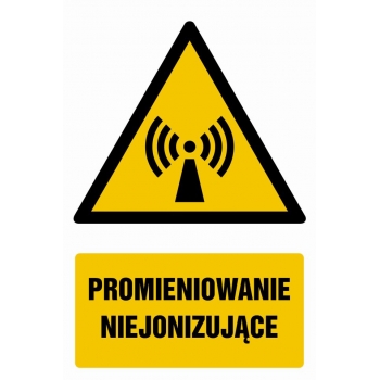 Znak Promieniowanie niejonizujące płyta sztywna PCV GF025