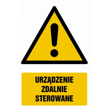 Znak Urządzenie zdalnie sterowane płyta sztywna PCV GF040