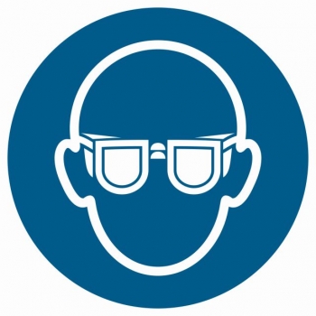 GJ004 Nakaz stosowania ochrony oczu