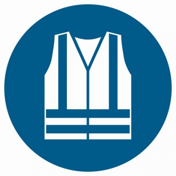 GJ015 Nakaz stosowania kamizelki odblaskowej