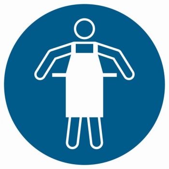 GJ026 Nakaz stosowania fartucha ochronnego