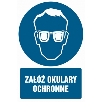 GL003 Załóż okulary ochronne