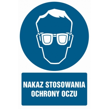 GL042 Nakaz stosowania ochrony oczu
