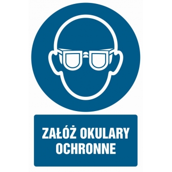 GL051 Załóż okulary ochronne