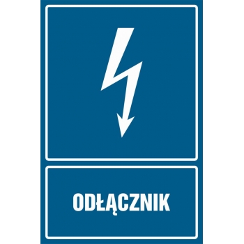 Znak Odłącznik płyta sztywna PCV HG010
