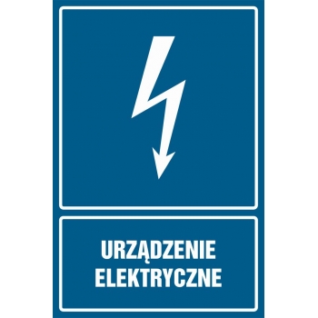 Znak Urządzenie elektryczne folia samoprzylepna HG016