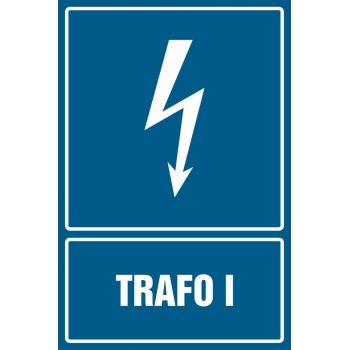 Znak Trafo I płyta sztywna PCV HG043