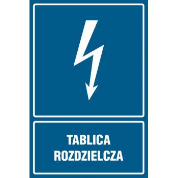 Znak Tablica rozdzielcza płyta sztywna PCV HG049