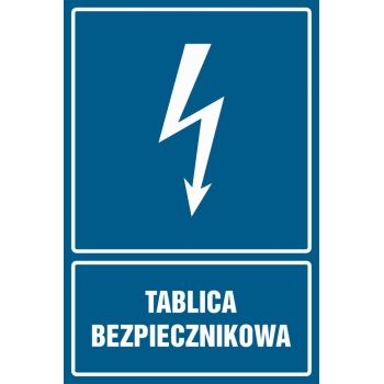 Znak Tablica bezpiecznikowa płyta sztywna PCV HG050