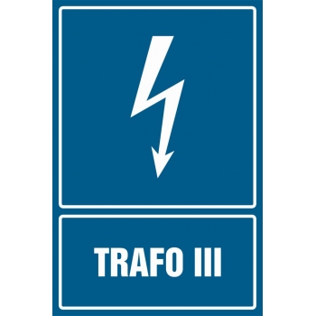 Znak Trafo III płyta sztywna PCV HG055