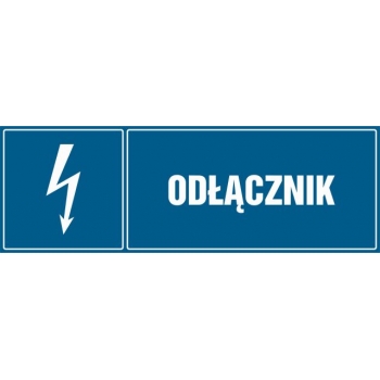 Znak Odłącznik płyta sztywna PCV HH010