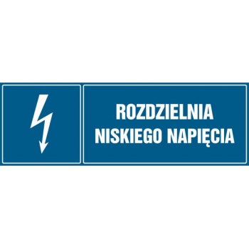 Znak Rozdzielnia niskiego napięcia płyta sztywna PCV HH033