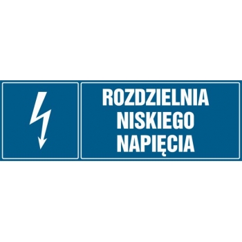 Znak Rozdzielnia niskiego napięcia płyta sztywna PCV HH042