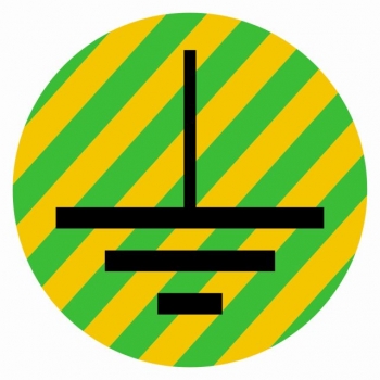 Znak Wskaźnik uziemienia folia samoprzylepna HJ002