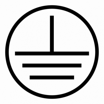 Znak Wskaźnik uziemienia płyta sztywna PCV HJ003