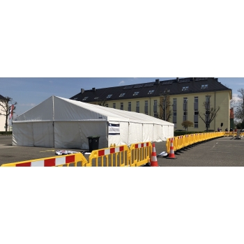 Bariera drogowa zapora barierka żółta PCV 200 cm