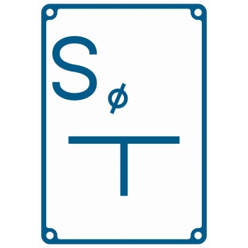 JB004 Tablica orientacyjna dla zasuwy odwadniającej (spust)