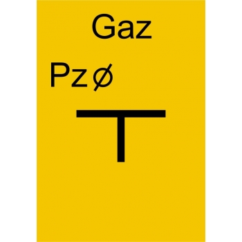 JC009 Tablica punktu załamania gazociągu
