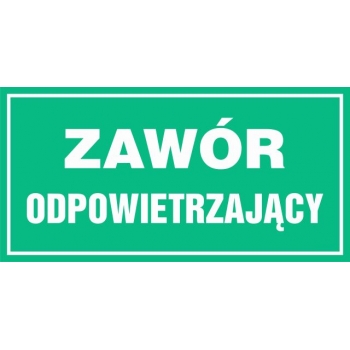 Znak Zawór odpowietrzający JD024