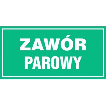 Znak Zawór parowy folia samoprzylepna JD029