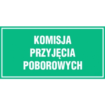 JE010 Komisja przyjęcia poborowych płyta sztywna PCV