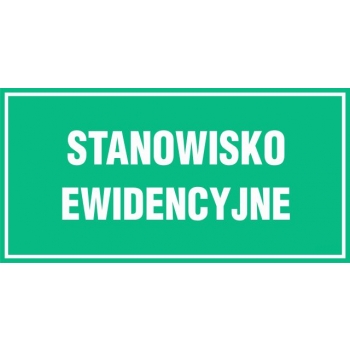 JE014 Stanowisko ewidencyjne płyta sztywna PCV